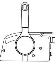 Remote control lever in neutral for F25/20FW tilting