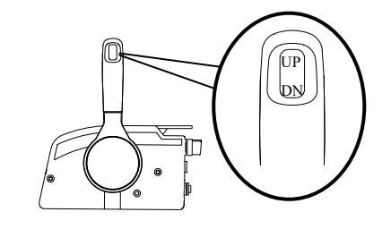 Returning tilt support lever for tilt down