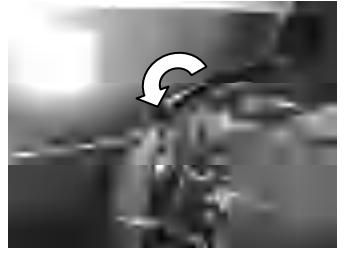 Tilt lock lever in lock position