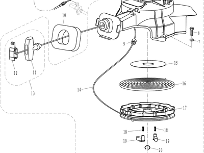 Parsun F5A/F6A STARTER ASSEMBLY